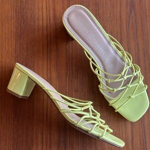 Chinese Laundry Lime Strappy Mules